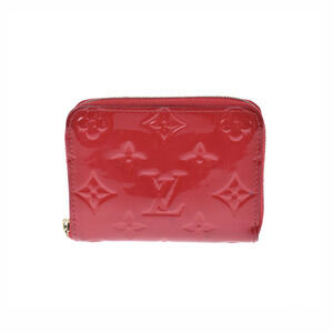 Louis Vuitton Vernis Patent Zippy Wallet Cerise Red Monogram Case